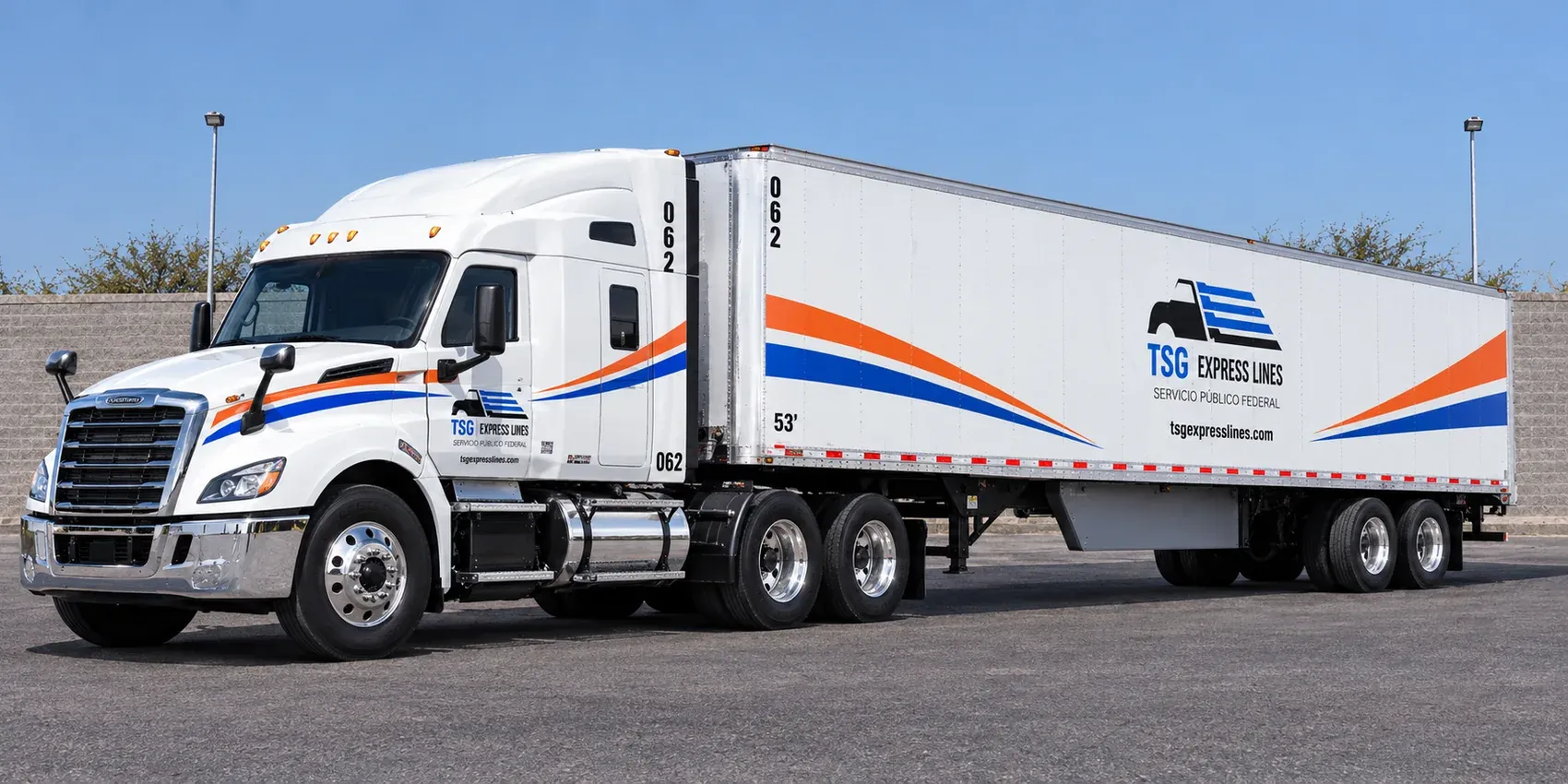 Unidad Tracto con caja 53' de TSG Express Lines